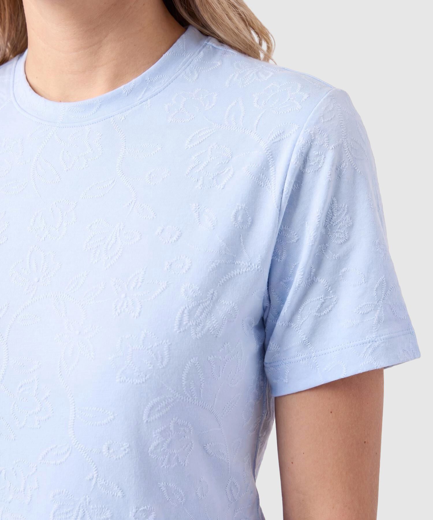 Camiseta Con Textura Para Mujer