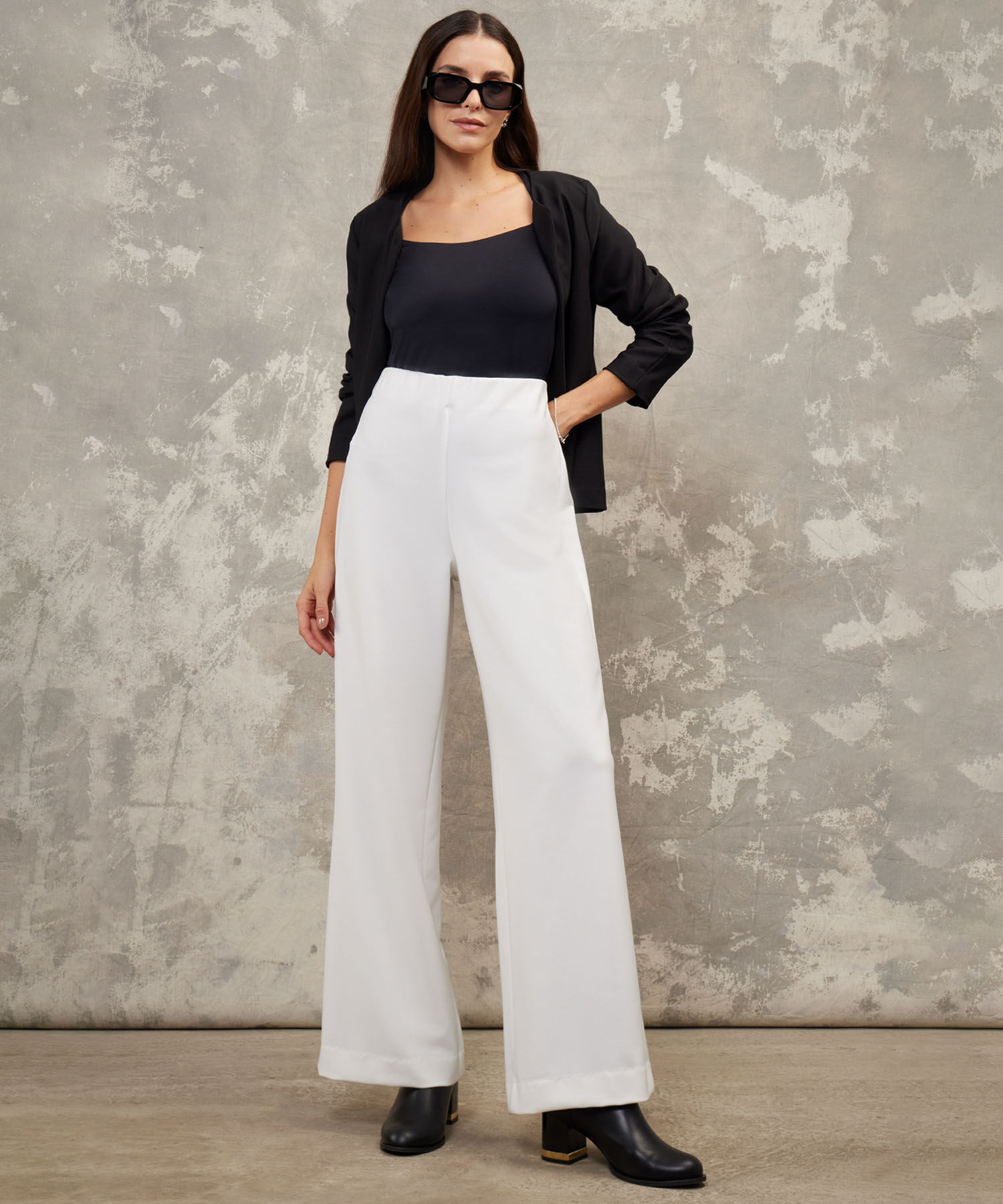 Pantalon Fluido Unicolor