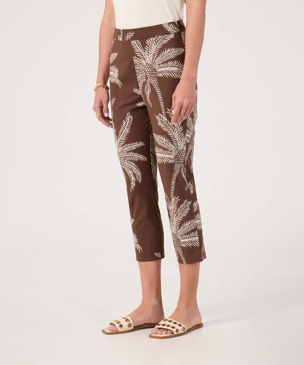 Pantalon capri estampado 