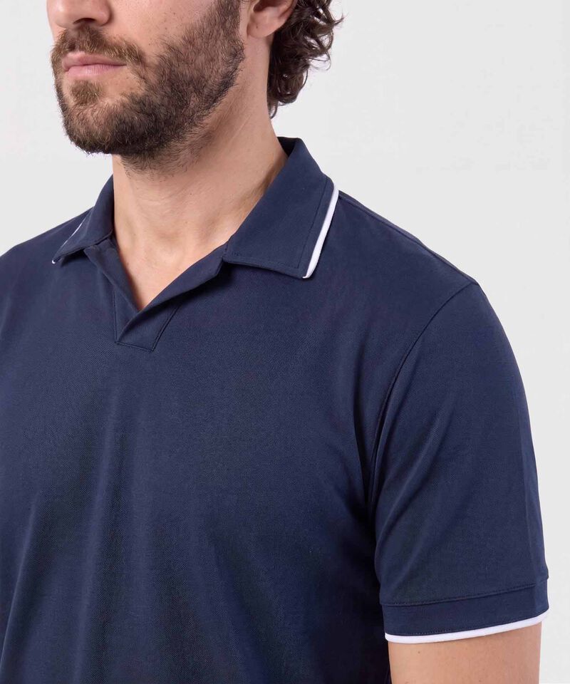Polo Con Cuello Sin Botones Hombre