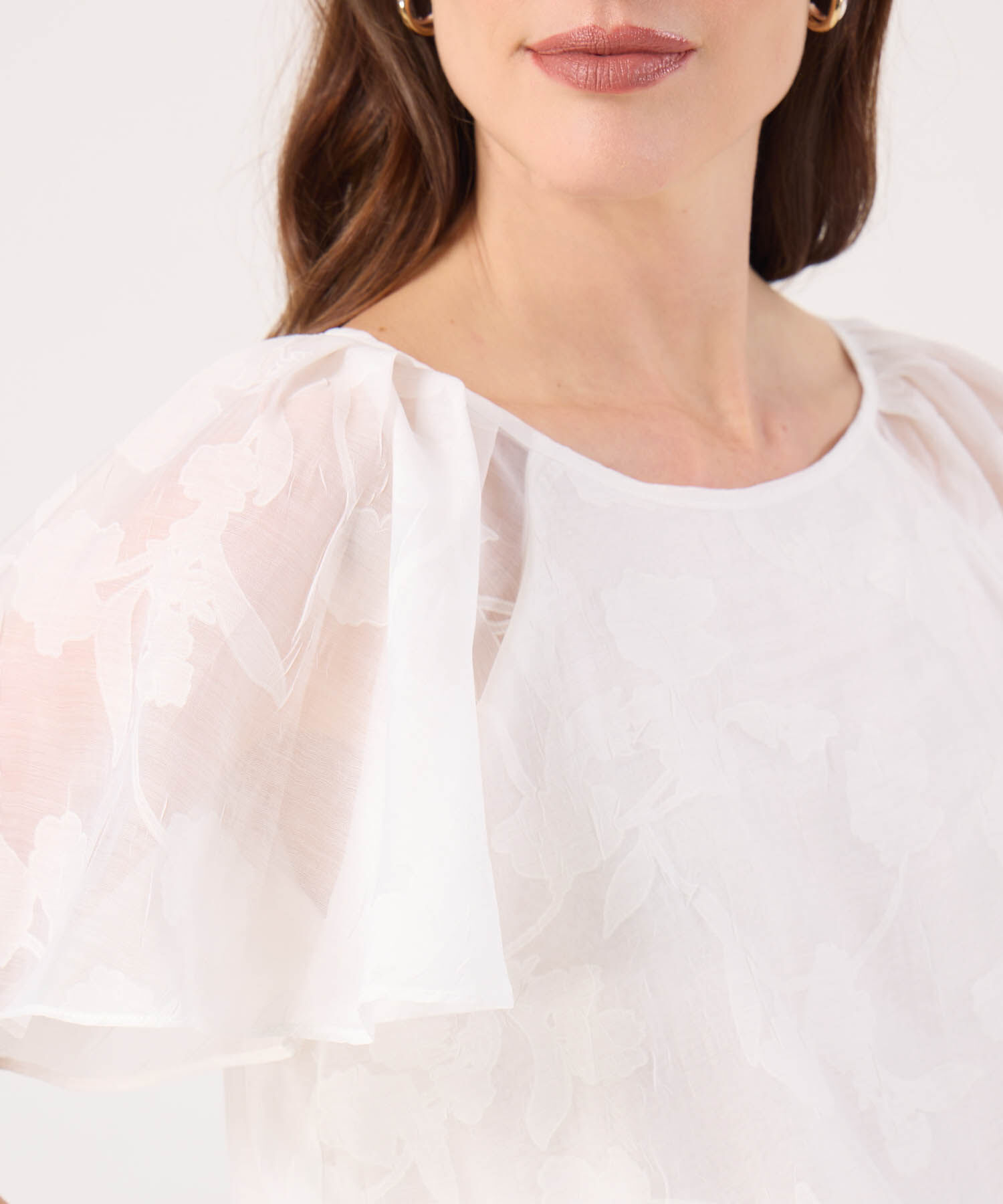 Blusa Con Textura Unicolor 
