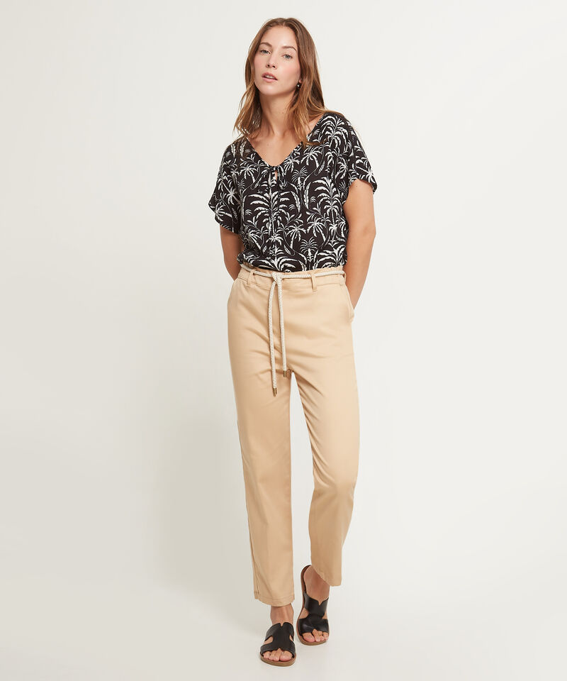 Pantal&oacute;n Cl&aacute;sico Con Cintur&oacute;n En Tejido
