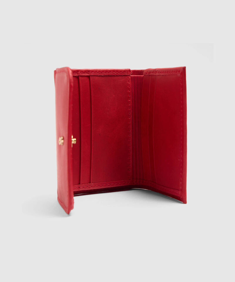 Billetera Trifold Con Broche Para Mujer