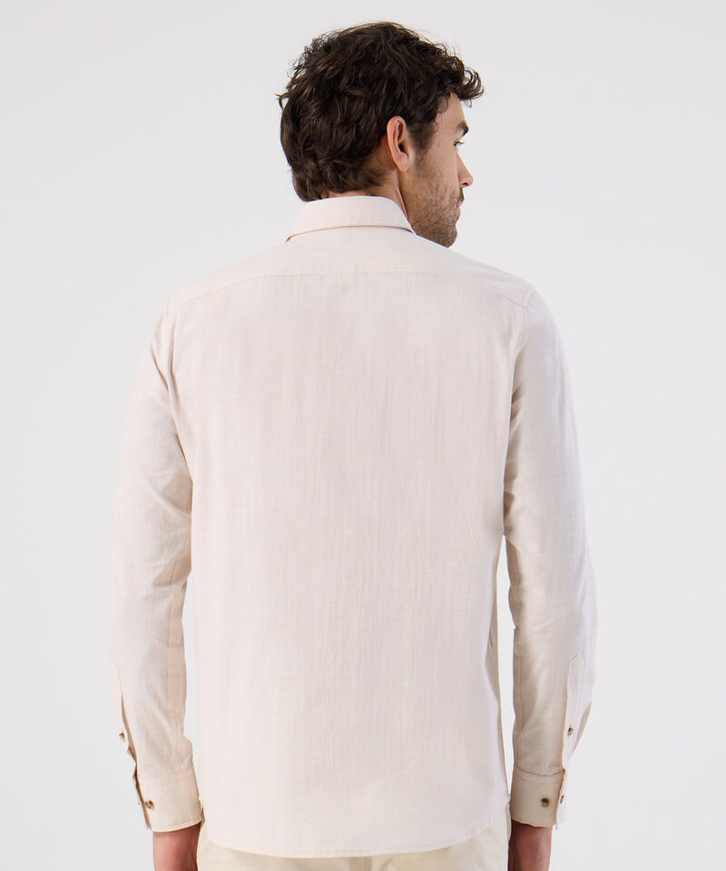 Camisa De Textura Natural Para Hombre