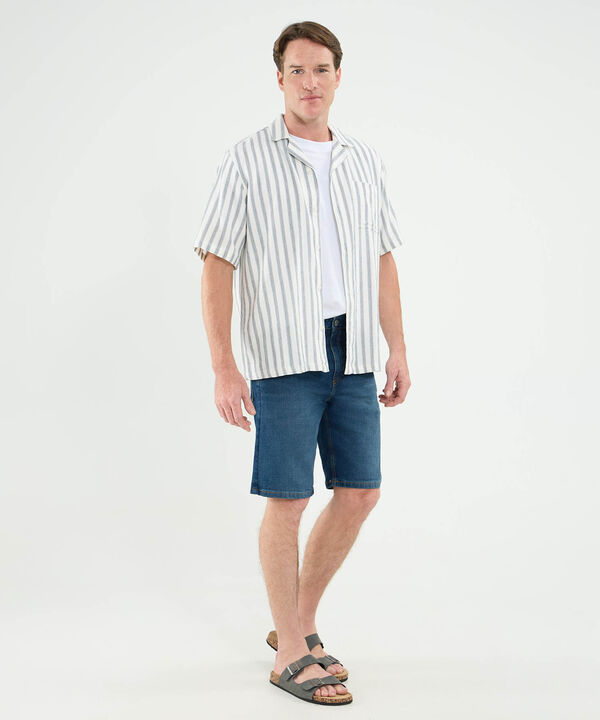 Bermuda Regular Para Hombre