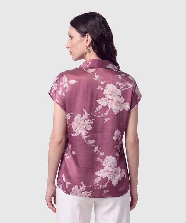 Camisa Manga Corta Estampada Para Mujer