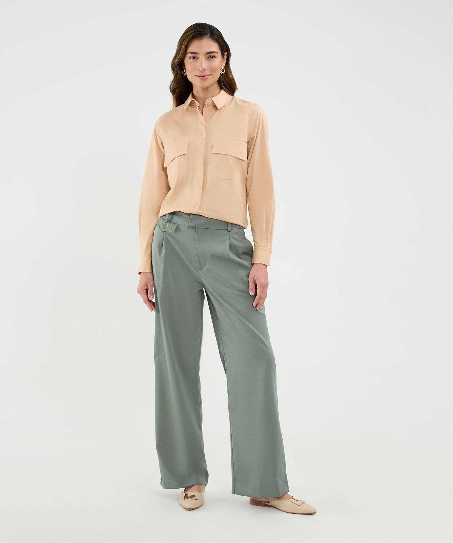 Camisa Bolsillos de Tapa