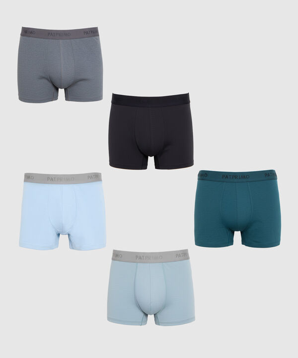 Set x5 B&oacute;xers Trunk Esenciales Para Hombre image number null