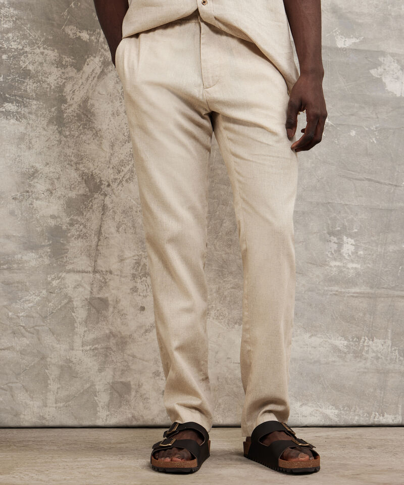 Pantal&oacute;n Tipo Chino En Lino