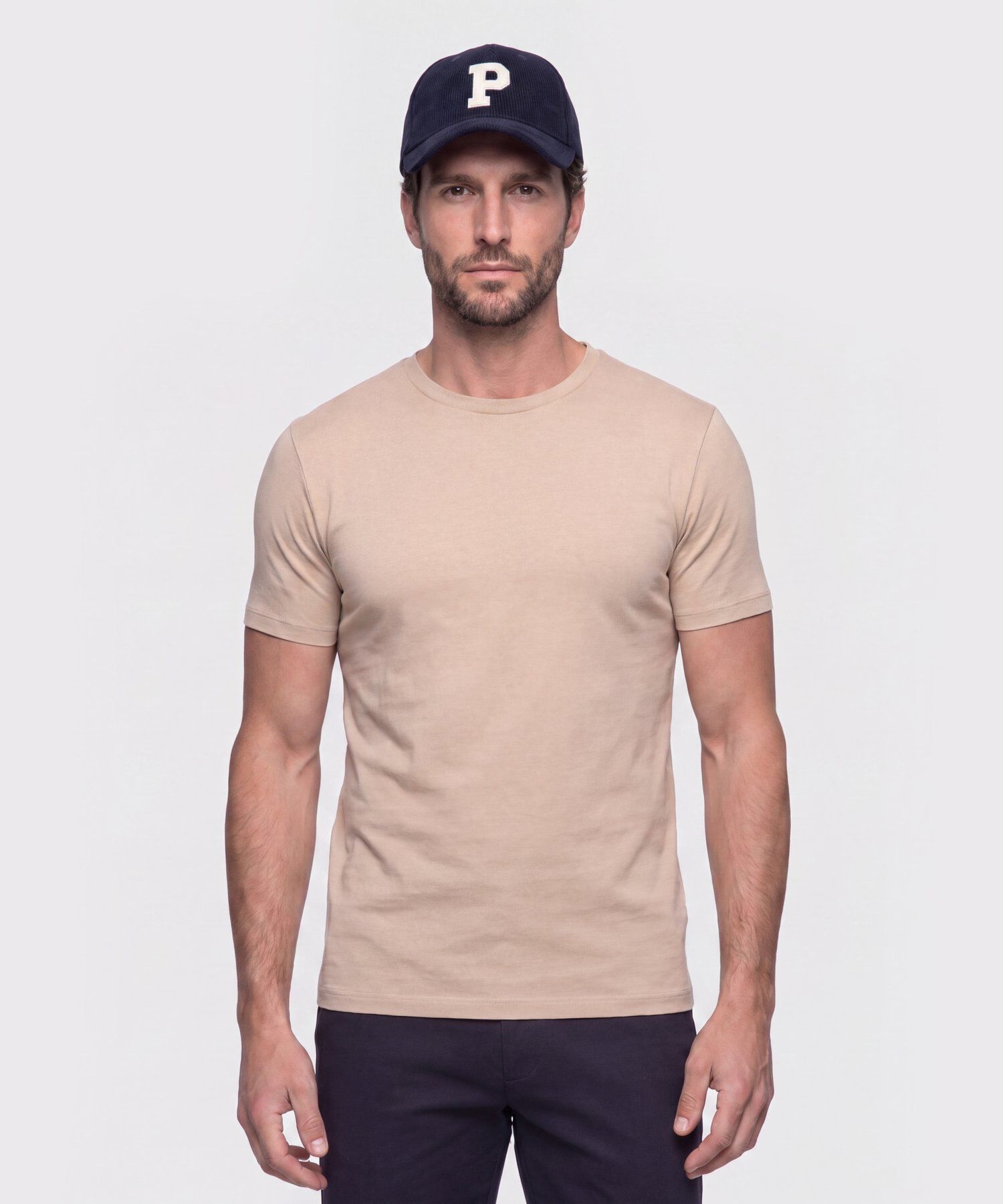 Camiseta B&aacute;sica Cuello Redondo Hombre