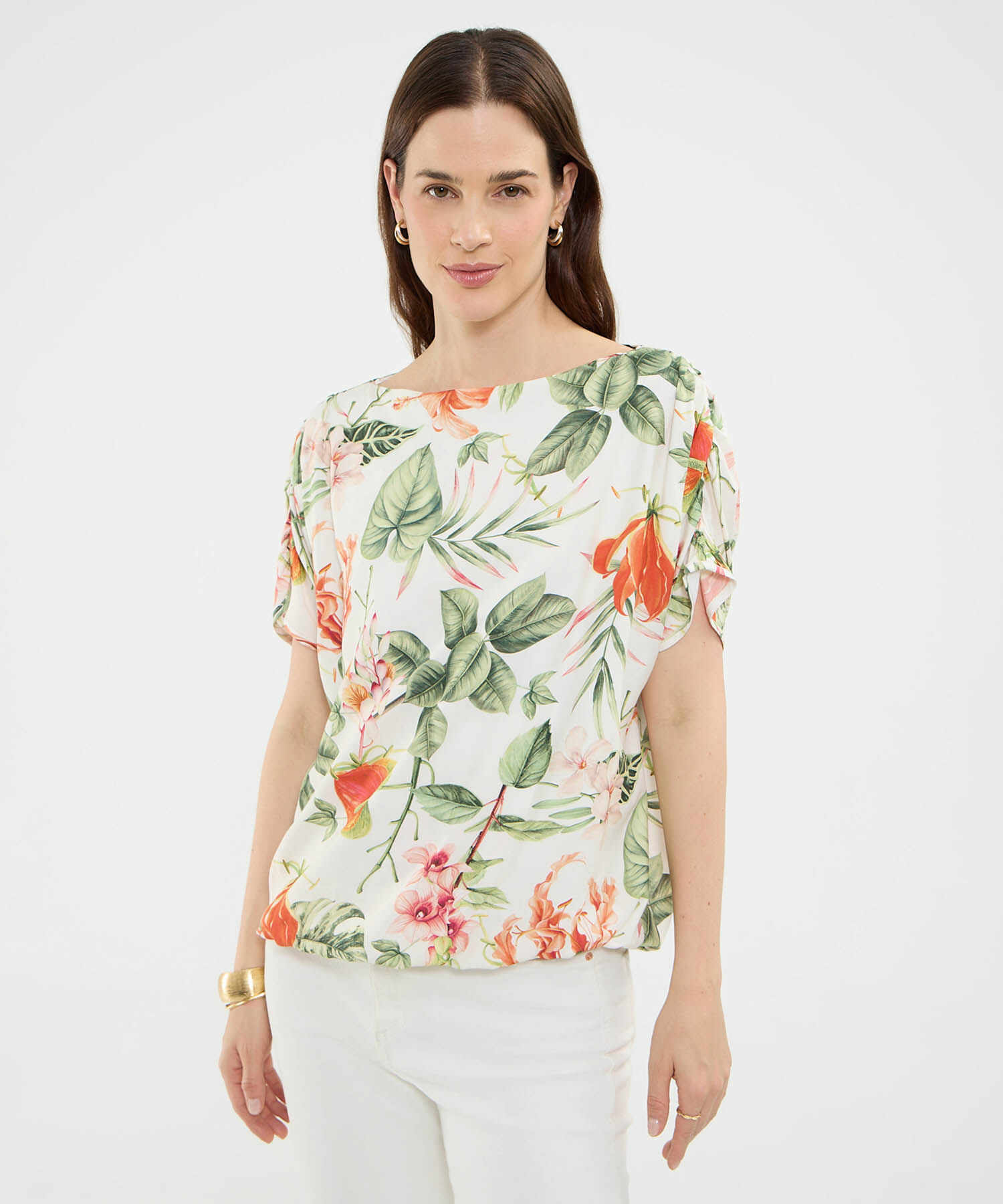 Blusa Estampado Tropical