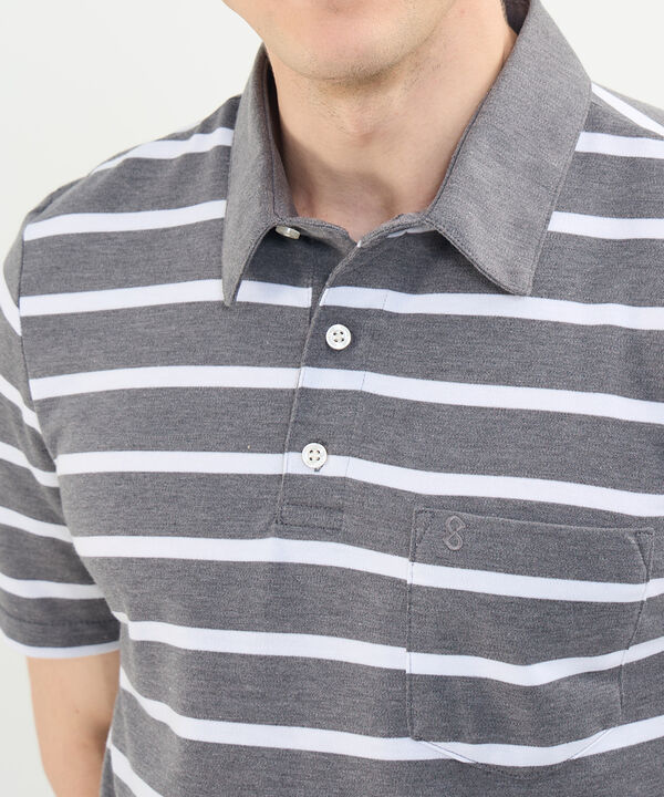 Polo Cuello Duro con Franjas