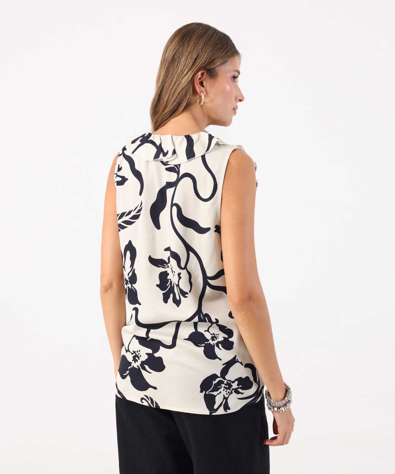 Blusa De Escote Profundo Con Boleros Frontales