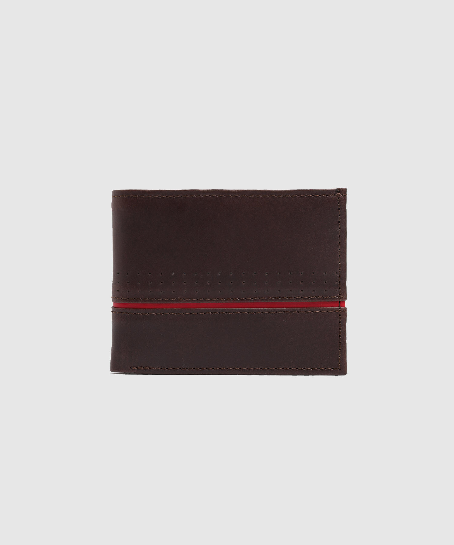 Billetera Con Detalle Perforado Para Hombre