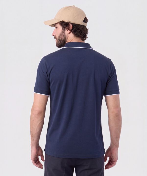 Polo Con Cuello Sin Botones Hombre