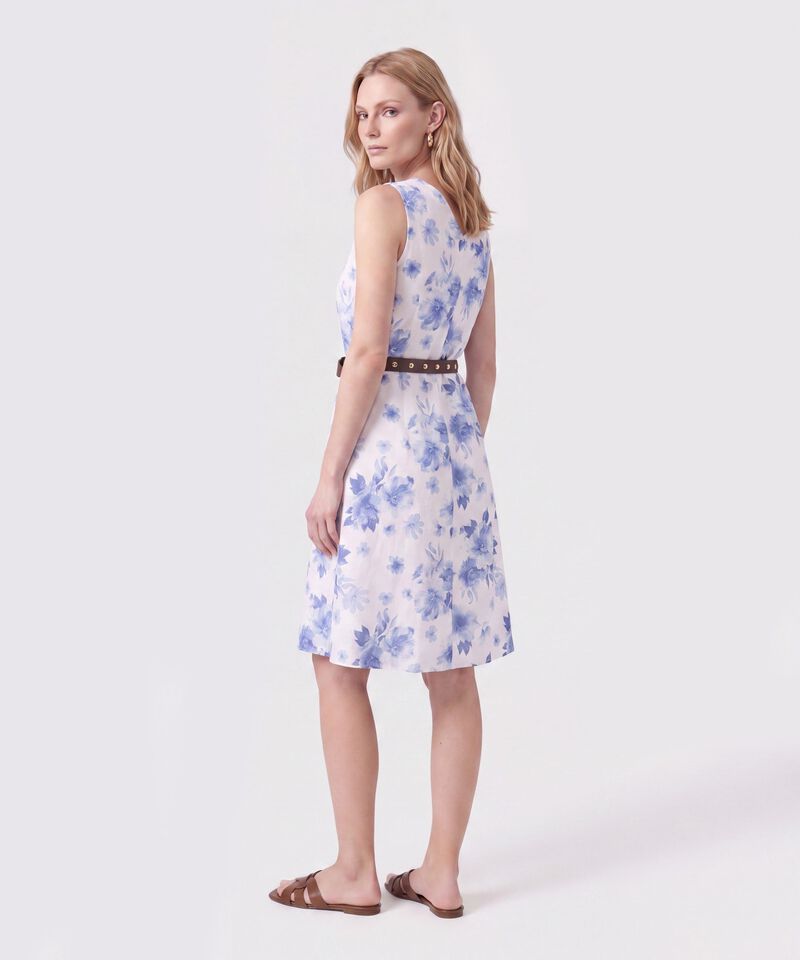 Vestido Midi Con Cintur&oacute;n Mujer