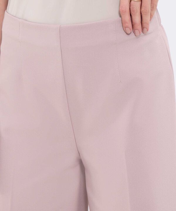Pantalon culotte unicolor para mujer
