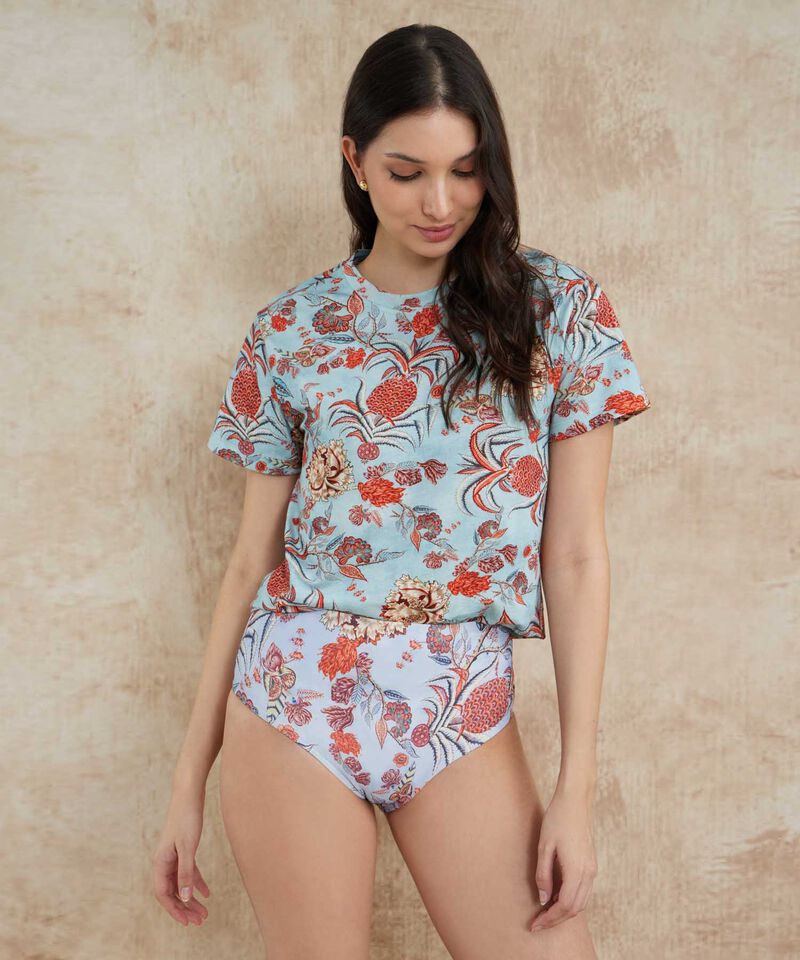 Camiseta Manga Corta Estampada Campa&ntilde;a Beatriz Camacho