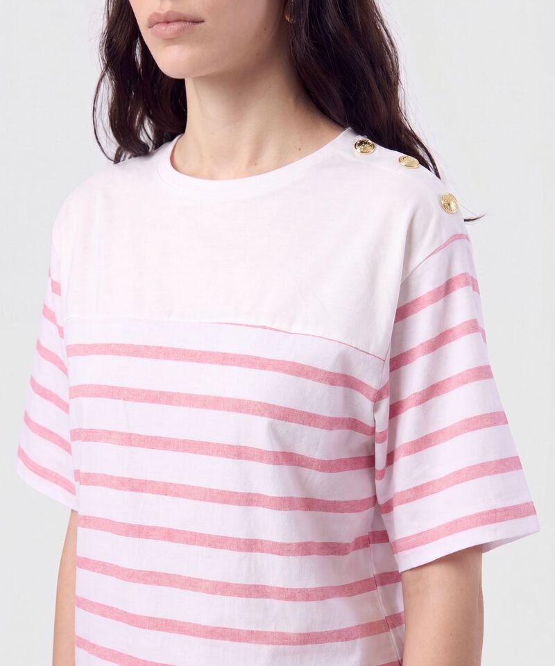 Blusa con Botones en Hombro para Mujer