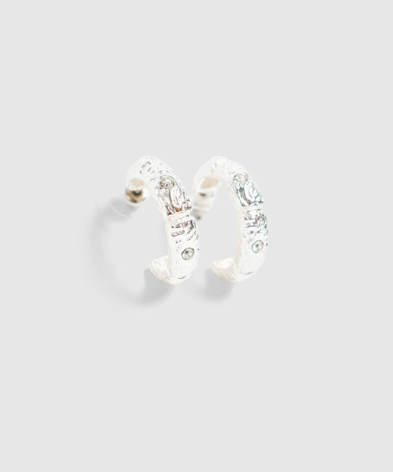Aretes Argollas Texturizadas Para Mujer