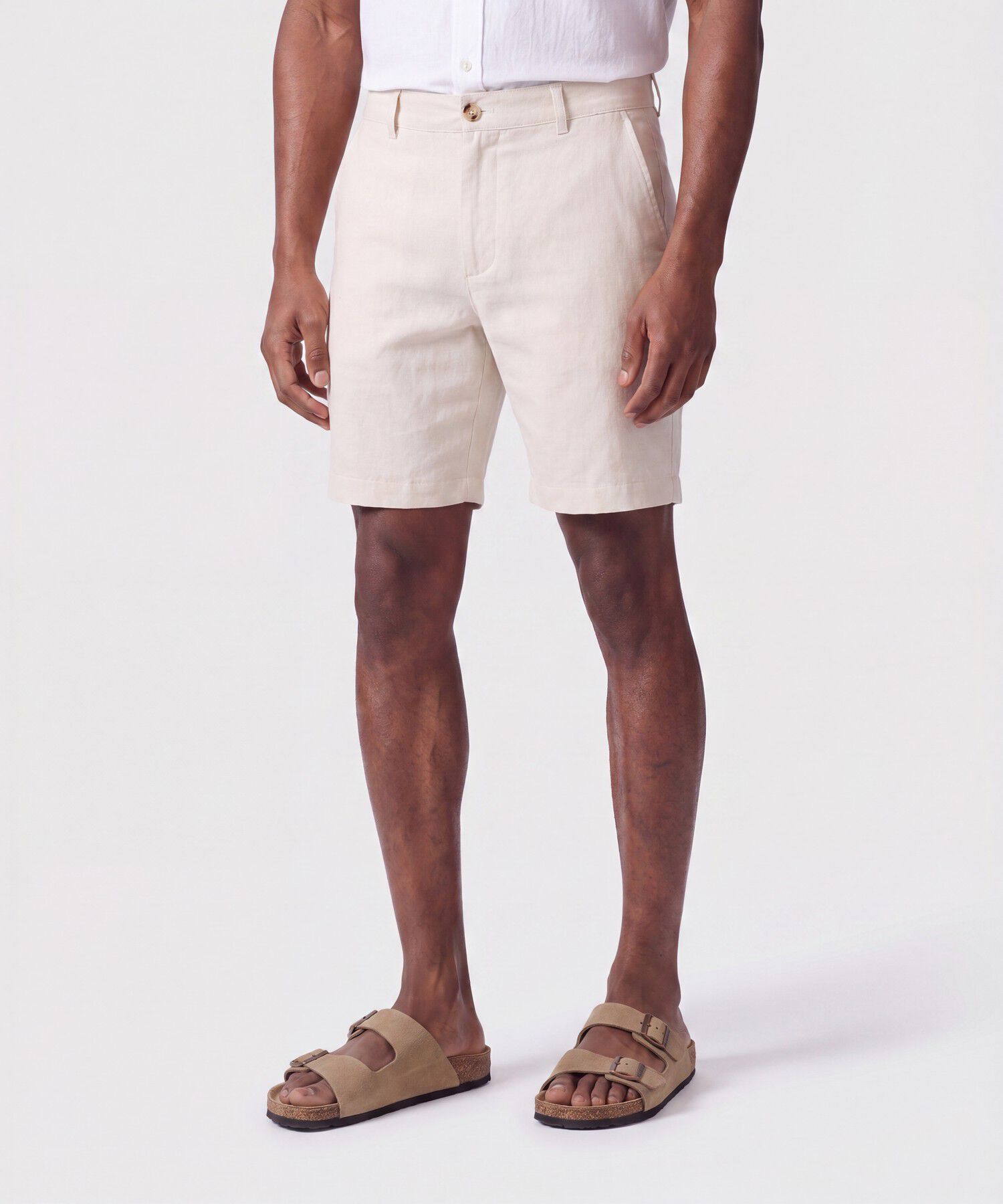Bermuda Casual Unicolor Para Hombre