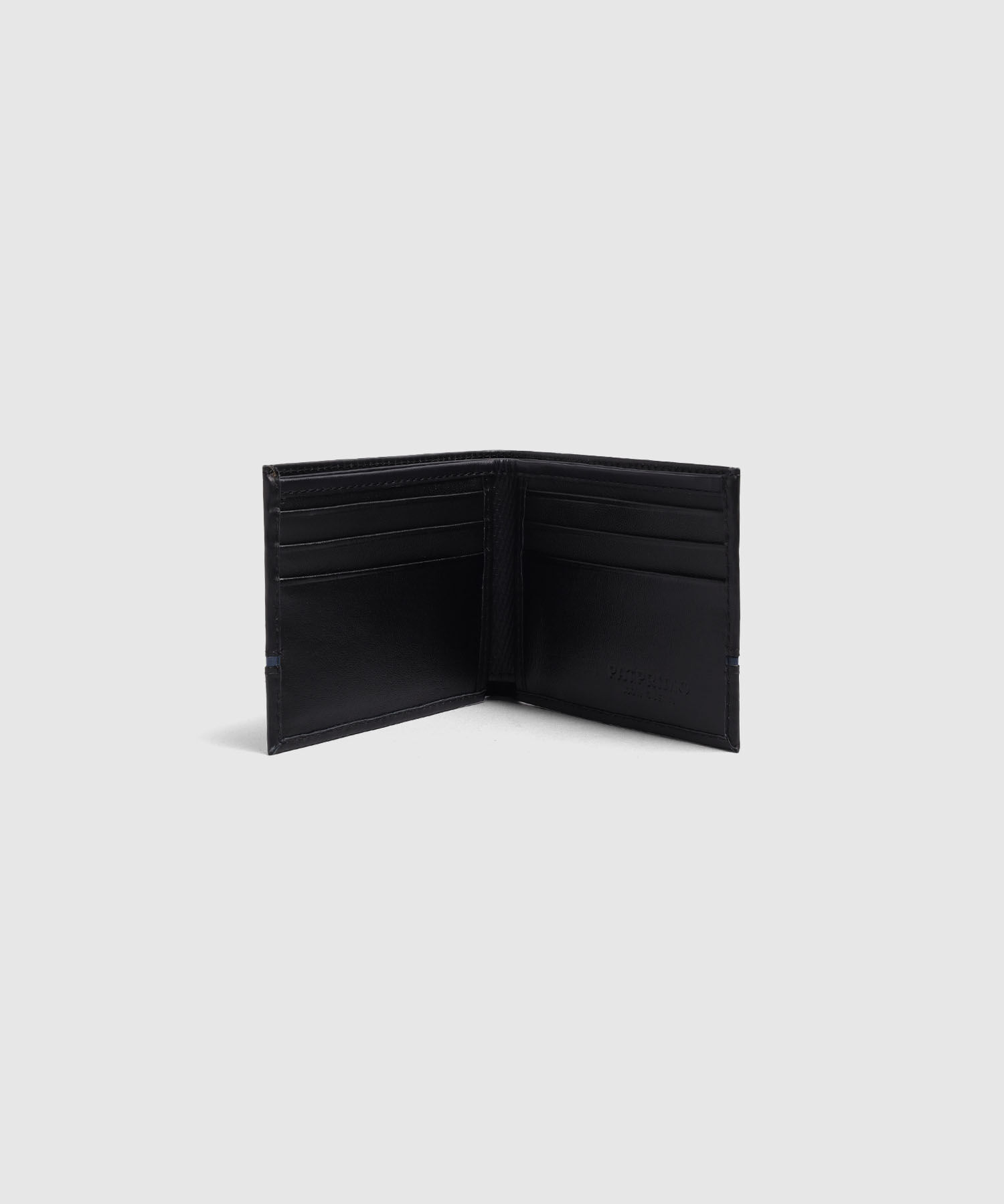 Billetera Bifold Con Franja Horizontal