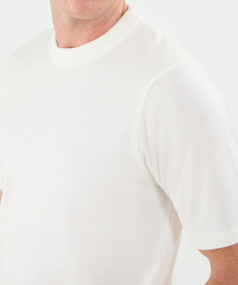 Camiseta Tejida Manga Corta Para Hombre