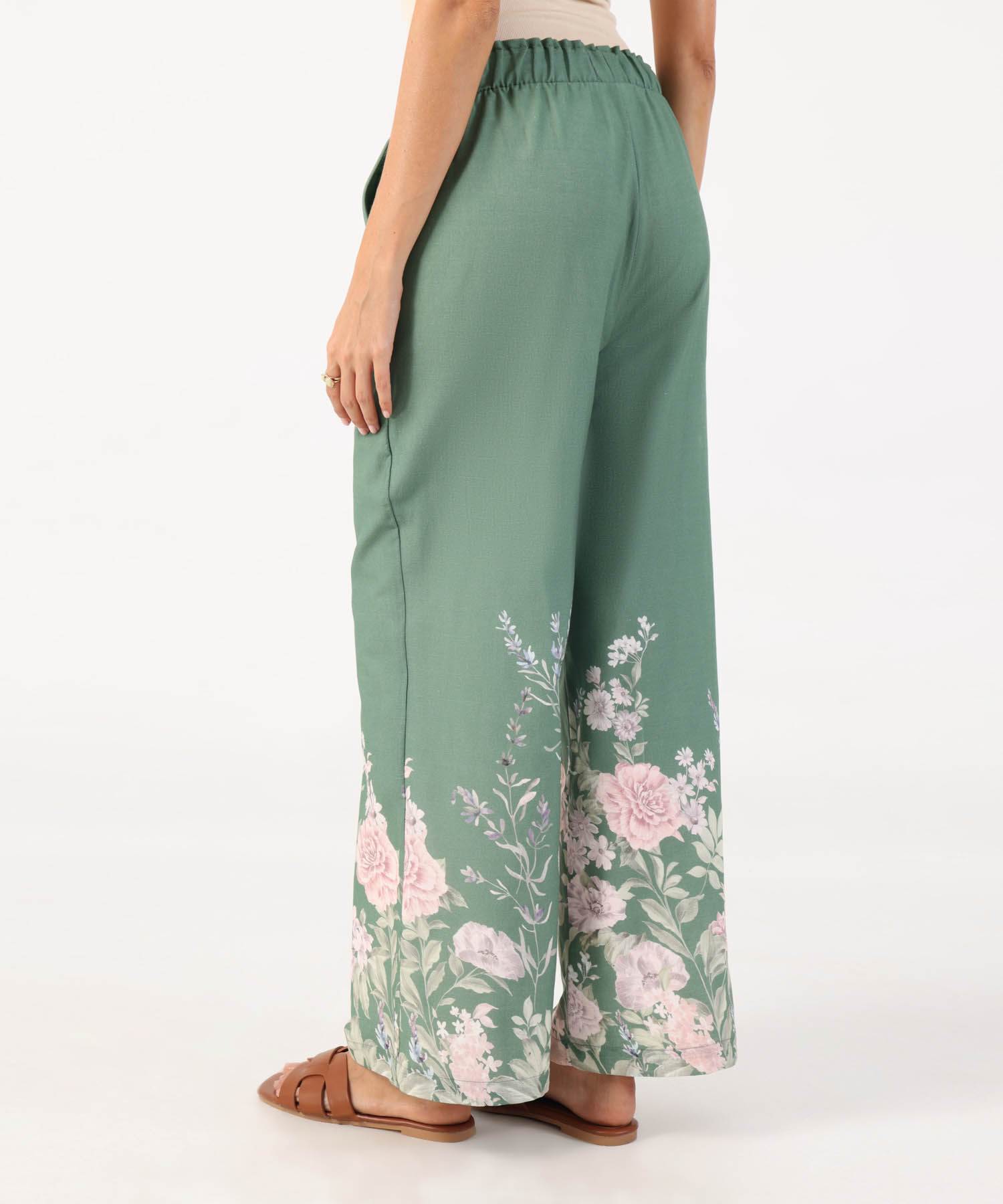 Pantal&oacute;n Fluido Con El&aacute;stico Para Mujer