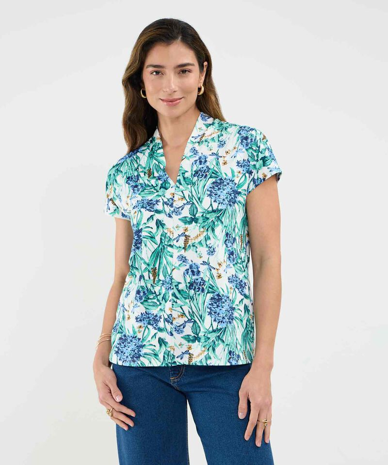 Camiseta Estampada Cuello en V