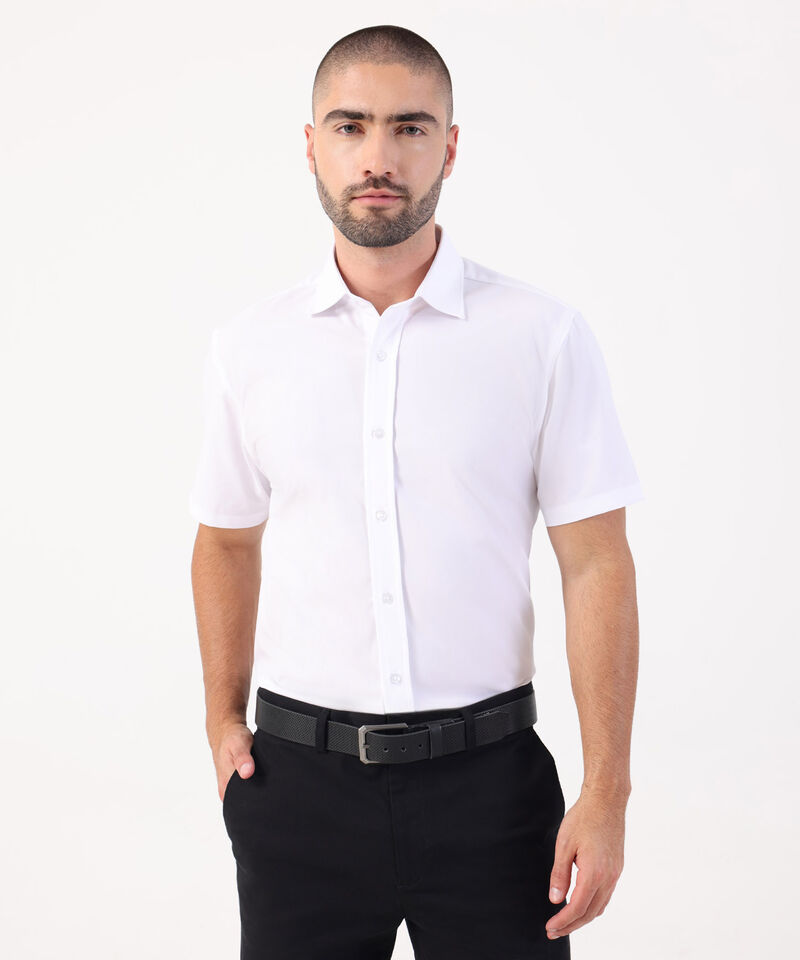 Camisa Formal Manga Corta Para Hombre