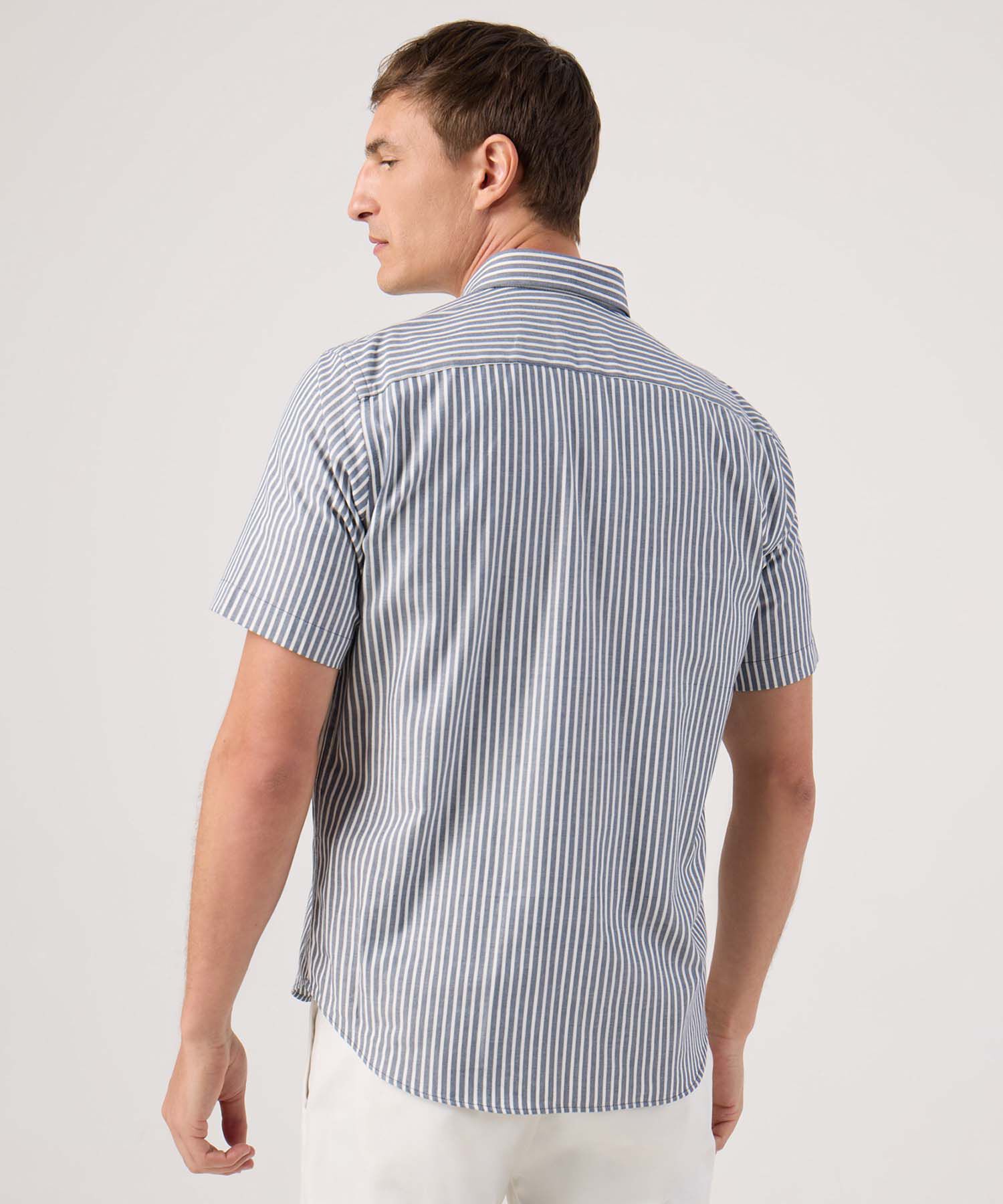 Camisa Manga Corta A Rayas