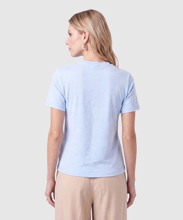 Camiseta Con Textura Para Mujer