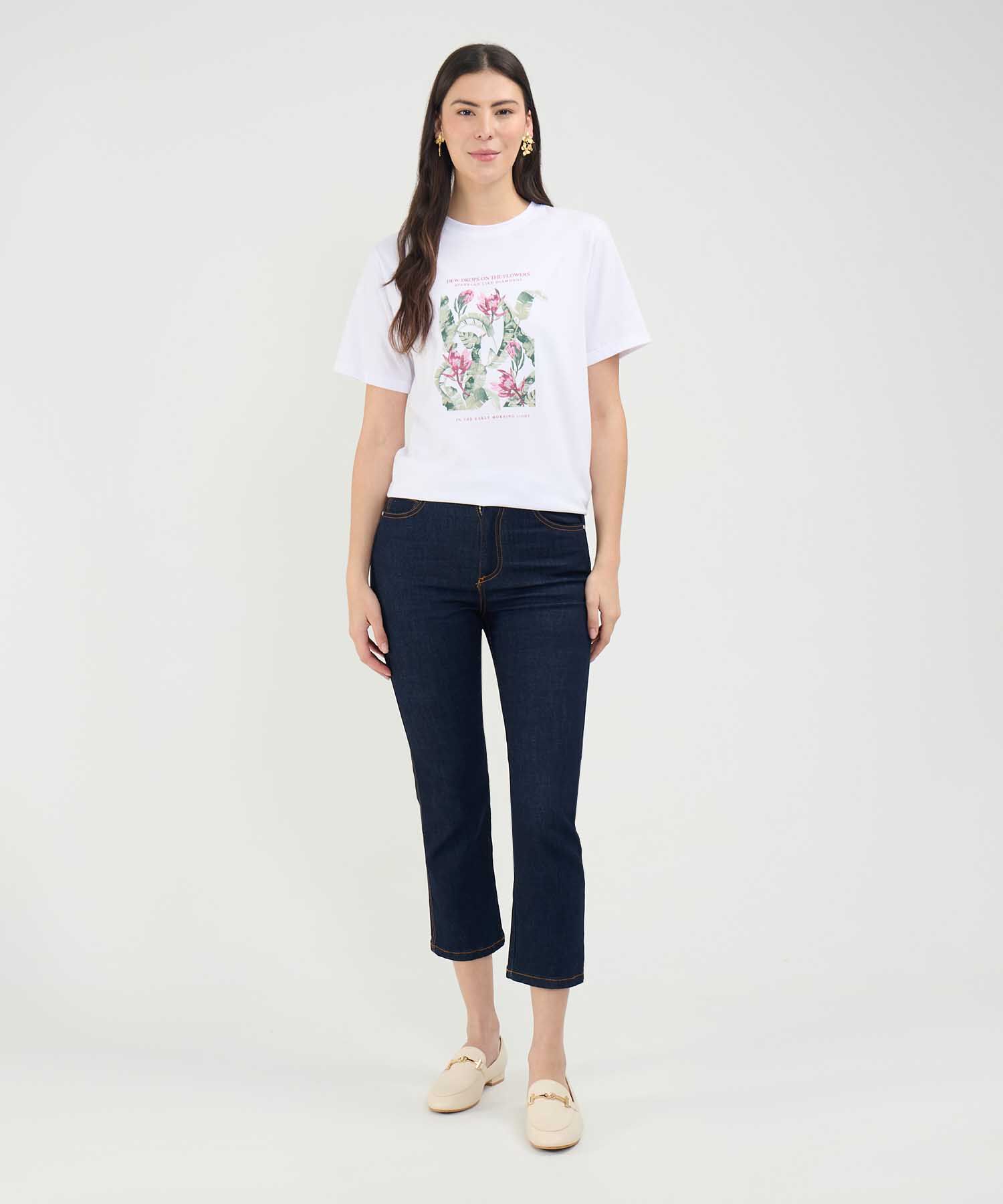 Camiseta Estampado Bot&aacute;nico