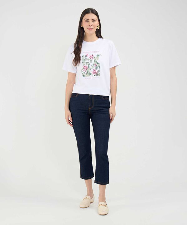 Camiseta Estampado Bot&aacute;nico