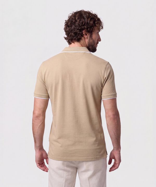 Polo Con Cuello Sin Botones Hombre
