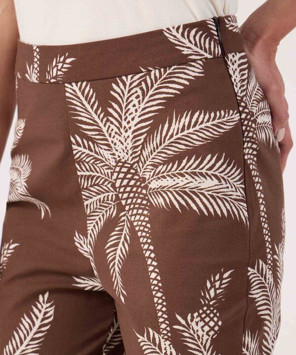 Pantalon capri estampado 