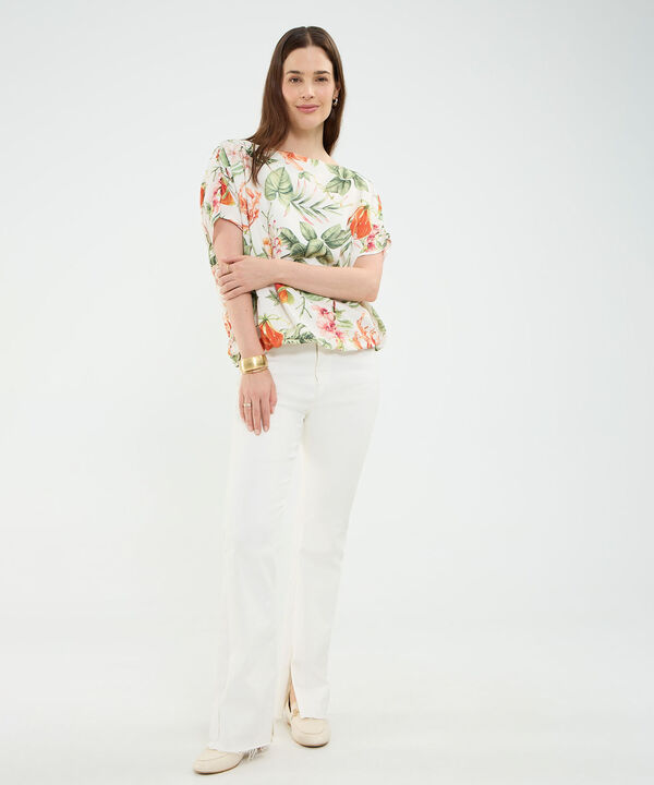 Blusa Estampado Tropical