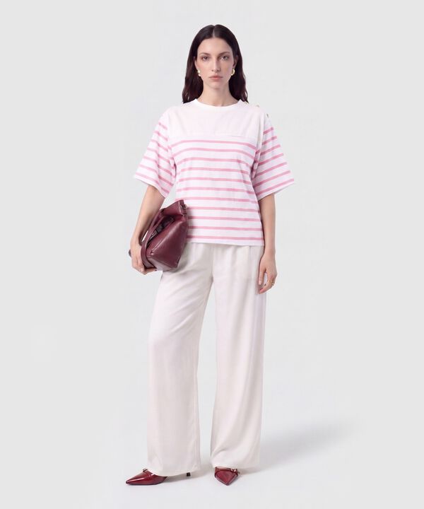 Blusa con Botones en Hombro para Mujer