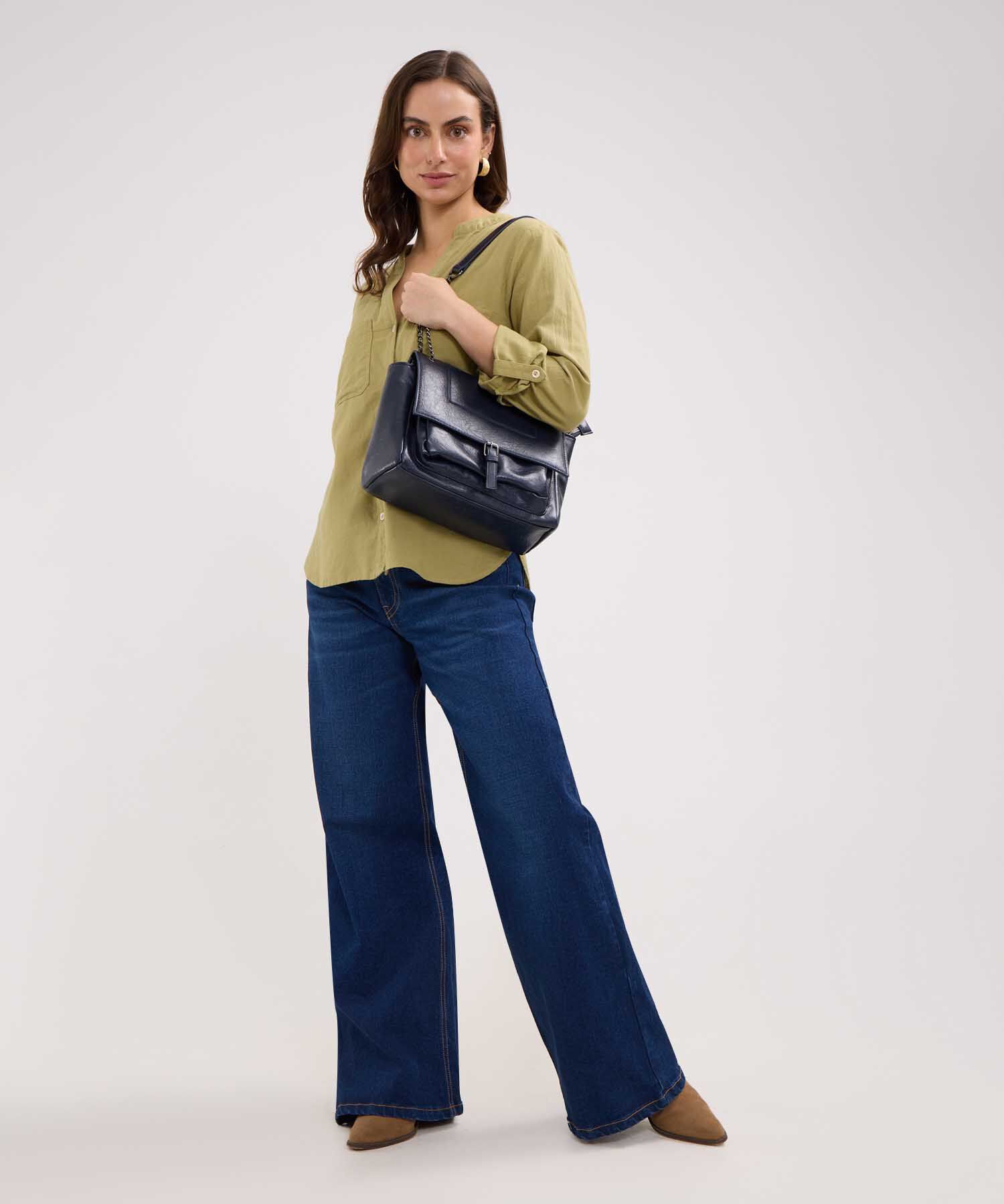 Blusa en Efecto Lino