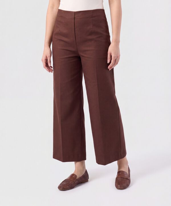 Pantal&oacute;n Culotte con Pretina Lisa Para Mujer image number null