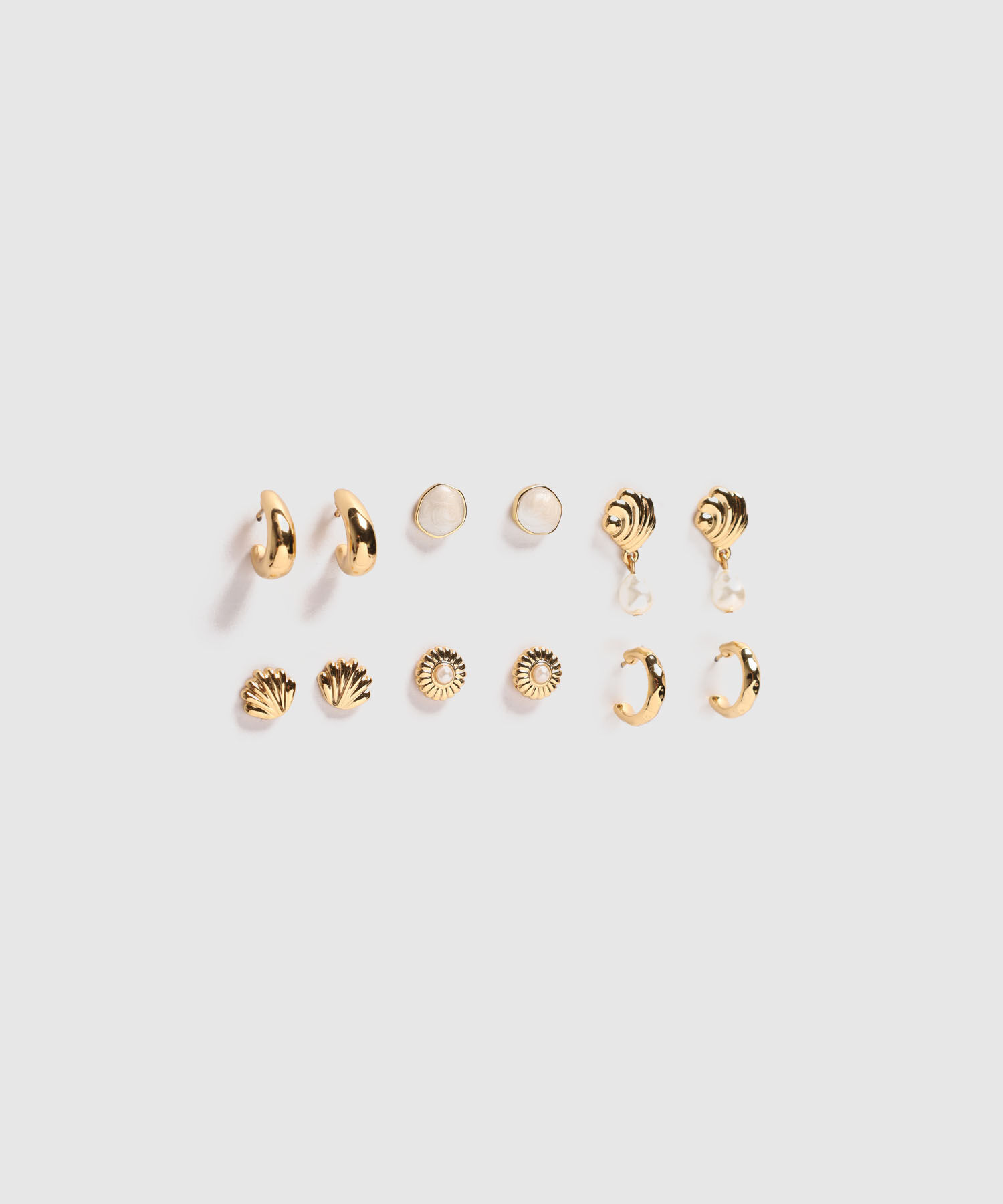 Set X6 Aretes Con Motivos De Mar Para Mujer