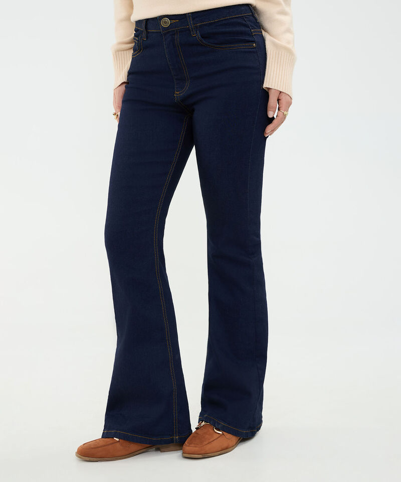 Jeans Flare Tono Oscuro