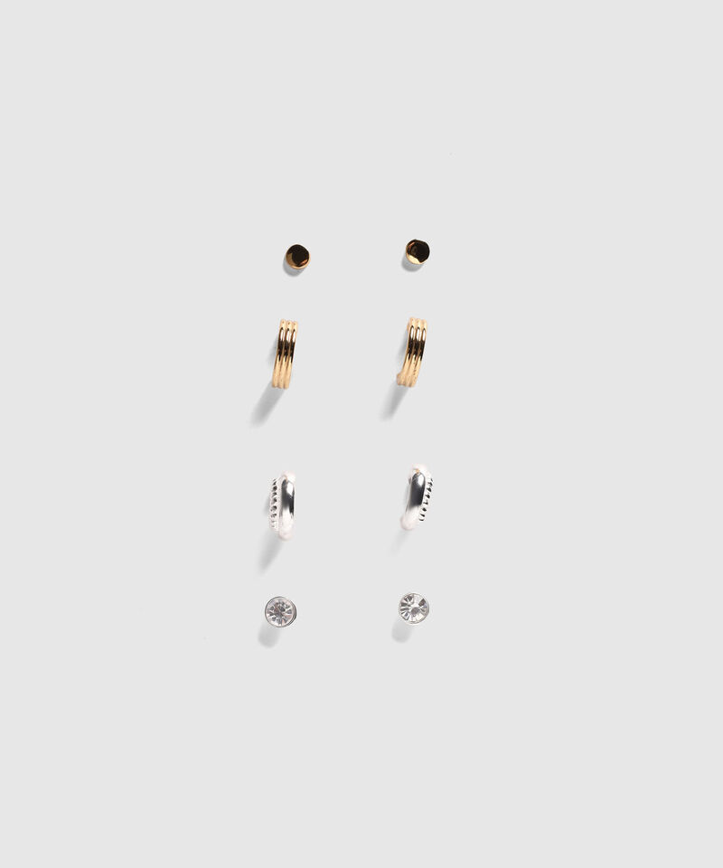 Set X3 Aretes Y Candongas Para Mujer