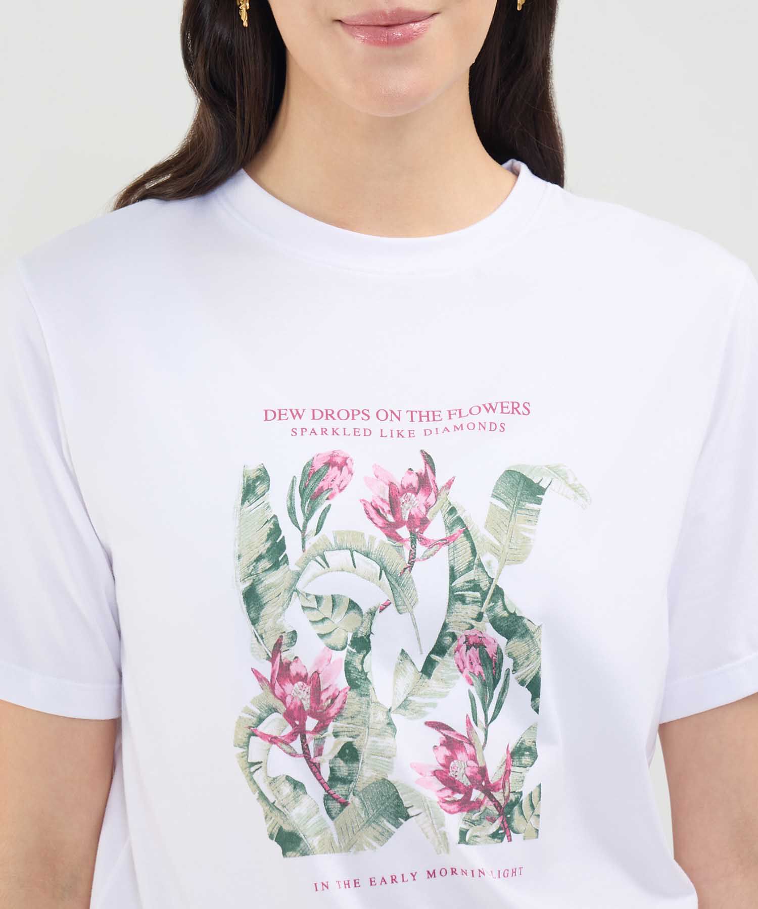 Camiseta Estampado Bot&aacute;nico