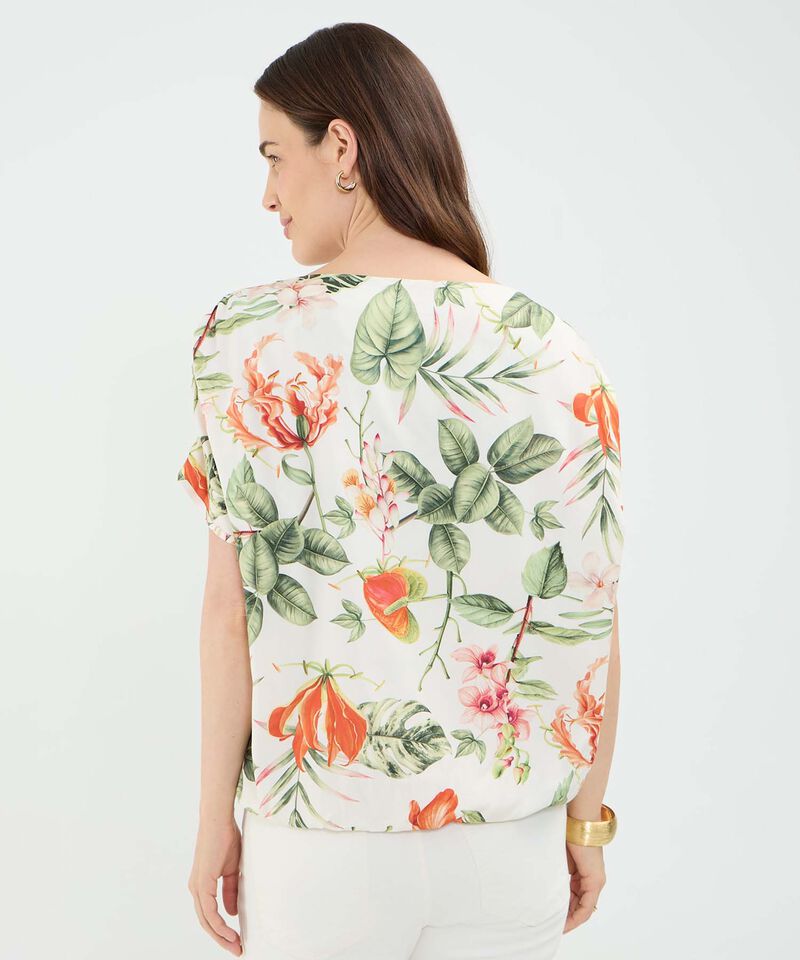 Blusa Estampado Tropical