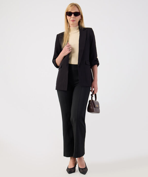 Blazer Abierto de Mangas 3/4