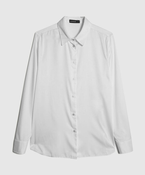 Camisa Manga Larga En Satin
