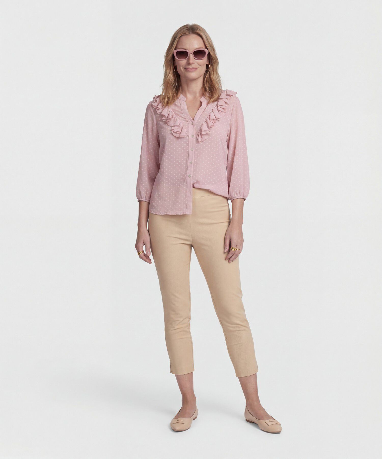 Pantalon Capri Unicolor 