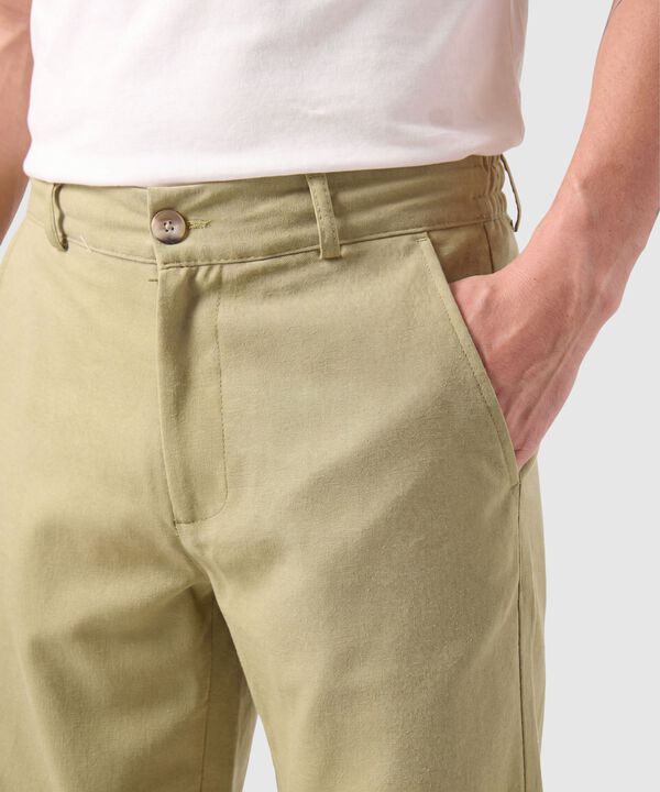 Bermuda Casual Unicolor Para Hombre