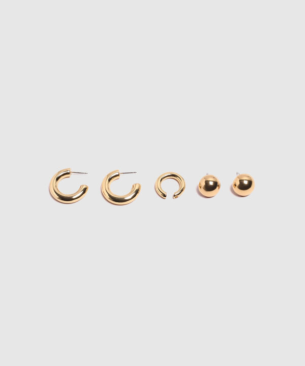 Set X3 De Aretes Y Ear Cuff Para Mujer